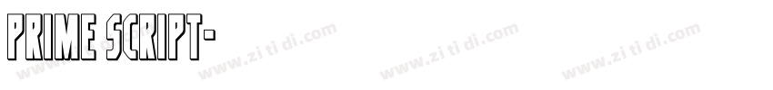 Prime Script字体转换